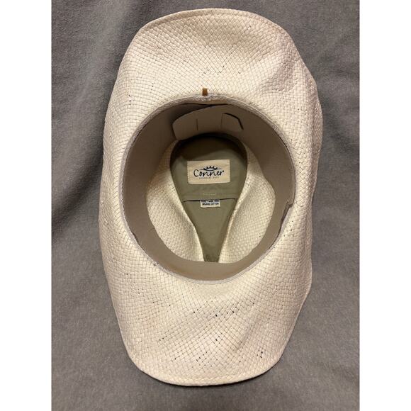 Connor Handmade Hats Women’s Western Cowboy Natural Fiber Beads and Feathers - Picture 7 of 8